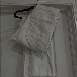 Zara White Straight Leg Jeans